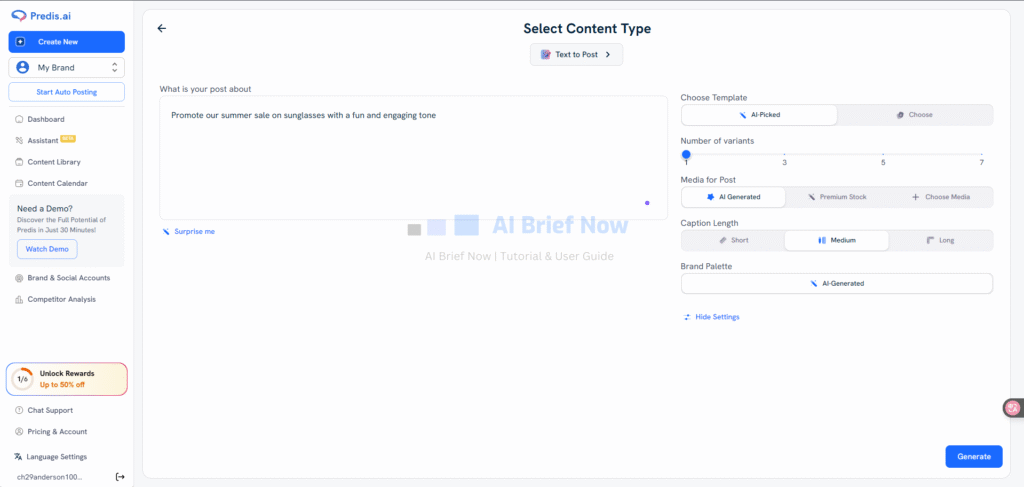 Predis.ai for social media